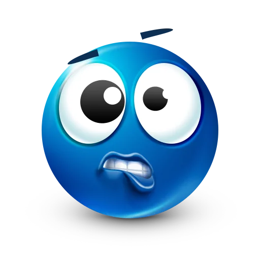 😬 Стикер «Blue faces» для Telegram