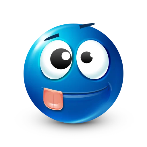 🤪 Стикер «Blue faces» для Telegram