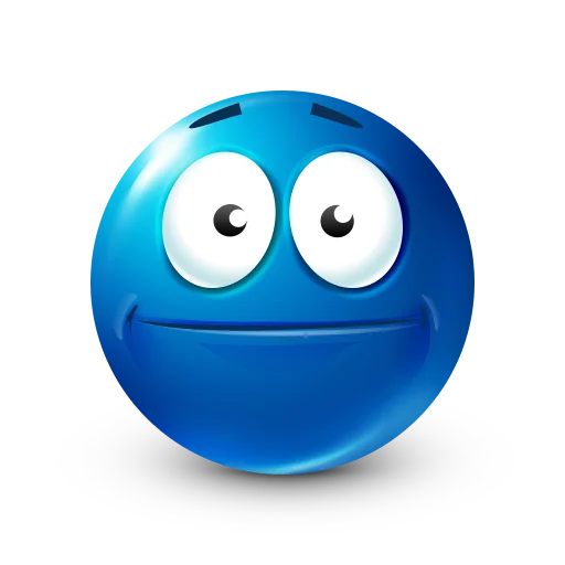 😑 Стикер «Blue faces» для Telegram
