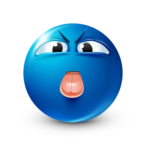 😝 Стикер «Blue faces» для Telegram