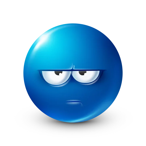 😒 Стикер «Blue faces» для Telegram