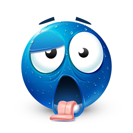 😝 Стикер «Blue faces» для Telegram