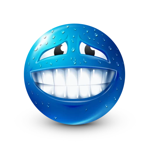 😬 Стикер «Blue faces» для Telegram