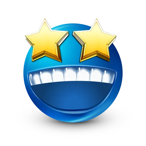 🤩 Стикер «Blue faces» для Telegram