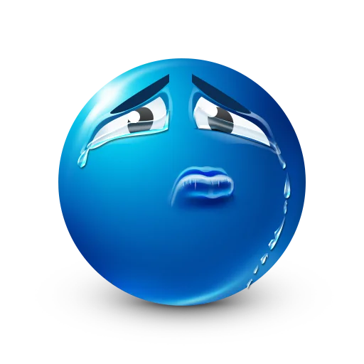 😢 Стикер «Blue faces» для Telegram