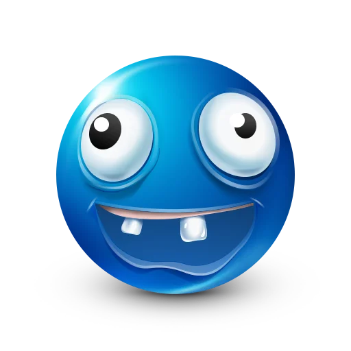 🧠 Стикер «Blue faces» для Telegram