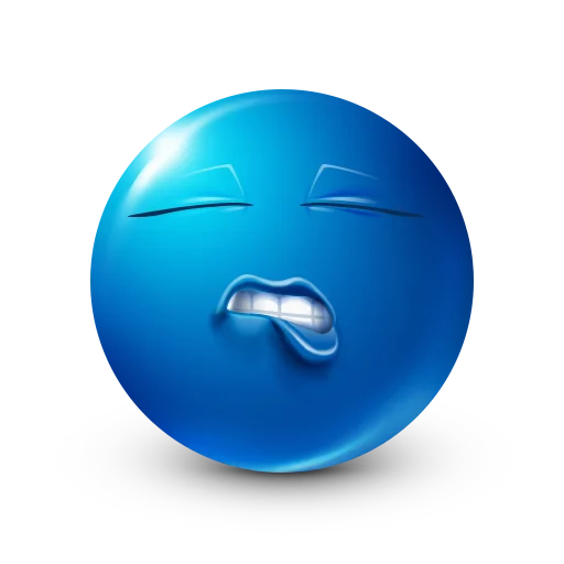 😘 Стикер «Blue faces» для Telegram