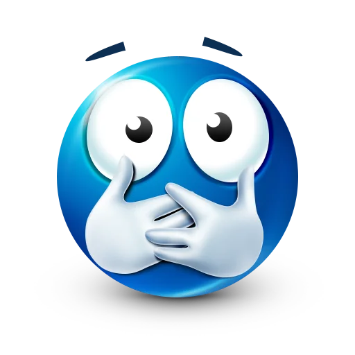 🤐 Стикер «Blue faces» для Telegram