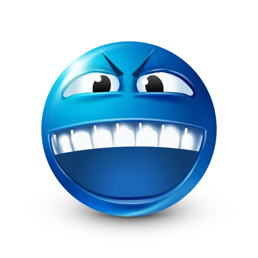 😁 Стикер «Blue faces» для Telegram