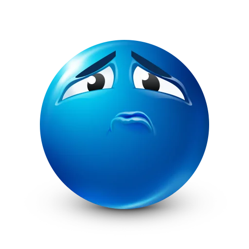 😢 Стикер «Blue faces» для Telegram