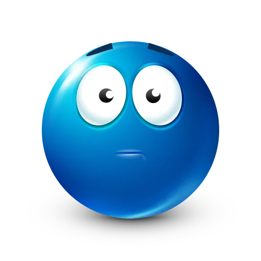 😐 Стикер «Blue faces» для Telegram