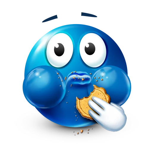 🍪 Стикер «Blue faces» для Telegram