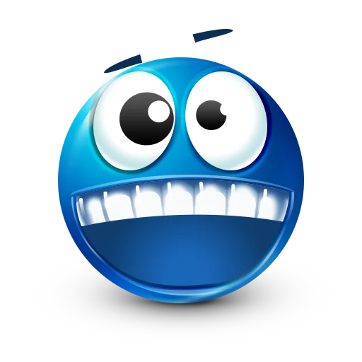 🤪 Стикер «Blue faces» для Telegram