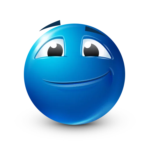 🙂 Стикер «Blue faces» для Telegram