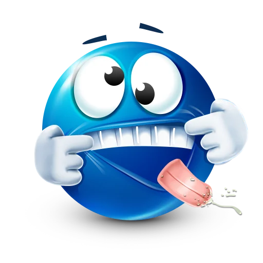🤪 Стикер «Blue faces» для Telegram