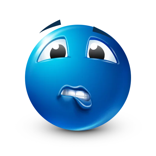 ☺️ Стикер «Blue faces» для Telegram