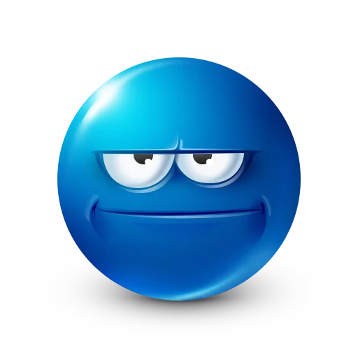 😕 Стикер «Blue faces» для Telegram
