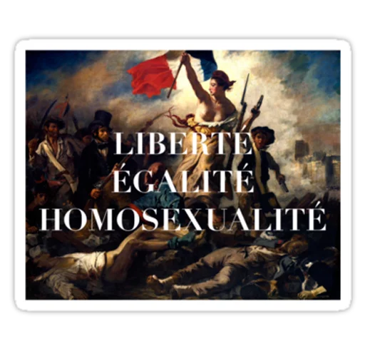 🇫🇷 Стикер «Very Gay» для Telegram