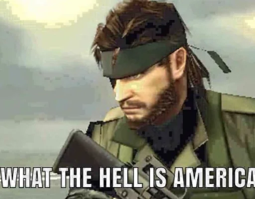 🇺🇸 Стикер «Metal Gear» для Telegram
