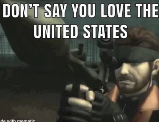 🇺🇸 Стикер «Metal Gear» для Telegram