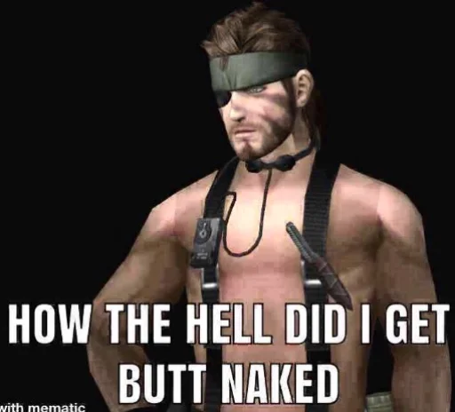 🍑 Стикер «Metal Gear» для Telegram