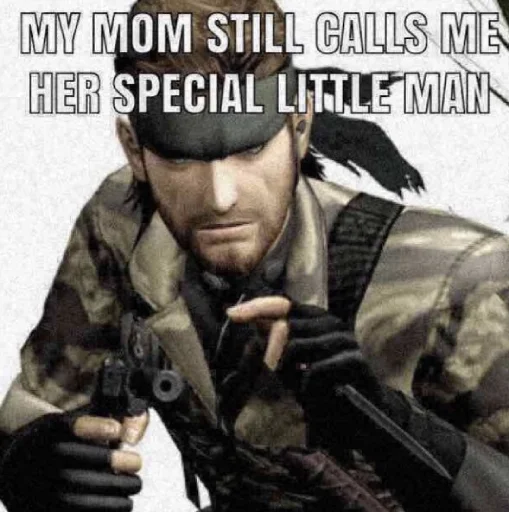 👩‍👦 Стикер «Metal Gear» для Telegram