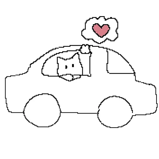 🚘 Стикер «дурні кішки» для Telegram