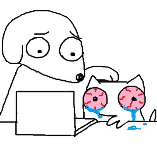 😔 Стикер «дурні кішки» для Telegram