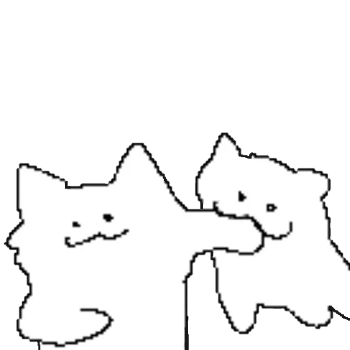 ❤️‍🩹 Стикер «дурні кішки» для Telegram