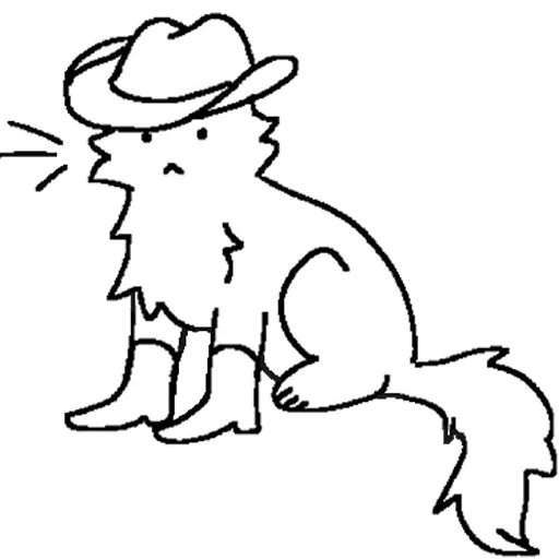 🤠 Стикер «дурні кішки» для Telegram