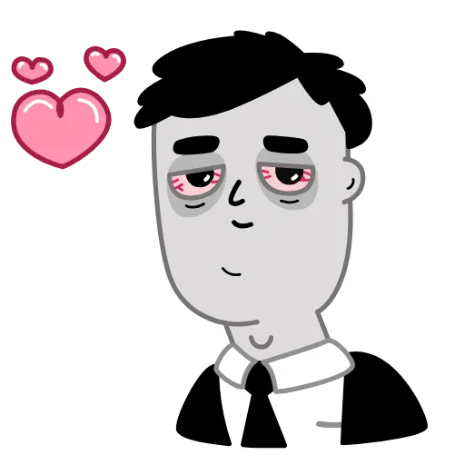 😘 Стикер «Tired Person» для Telegram