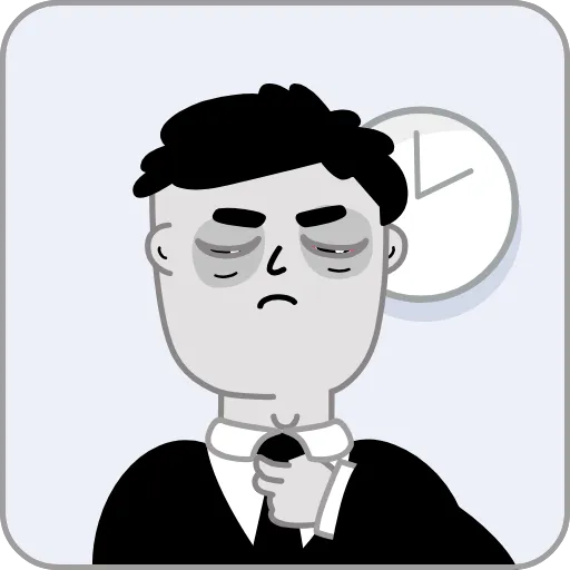 ✅ Стикер «Tired Person» для Telegram