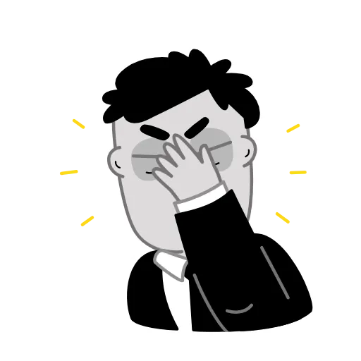 🤦‍♂️ Стикер «Tired Person» для Telegram