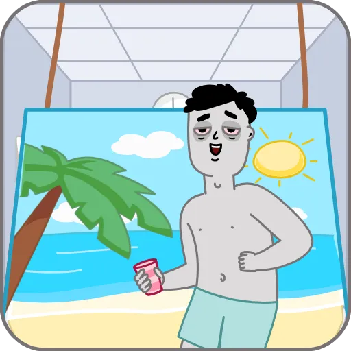 😬 Стикер «Tired Person» для Telegram