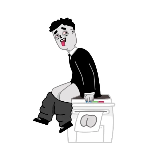 🤪 Стикер «Tired Person» для Telegram