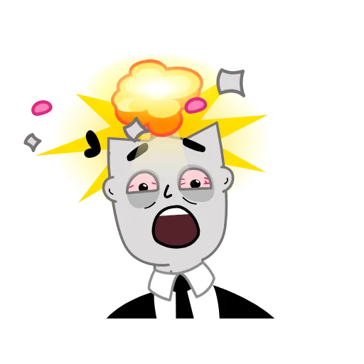 🤯 Стикер «Tired Person» для Telegram