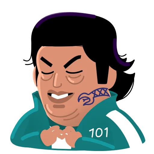 😈 Эмодзи «Игра в кальмара» для Telegram