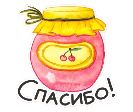 🍯 Стикер «Весенняя акварель» для Telegram