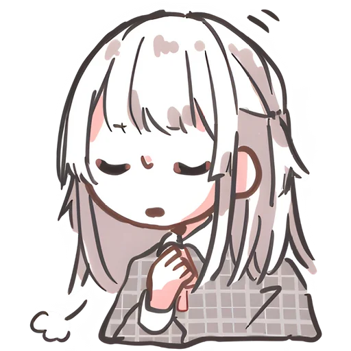 😌 Стикер «Веслопола тян» для Telegram