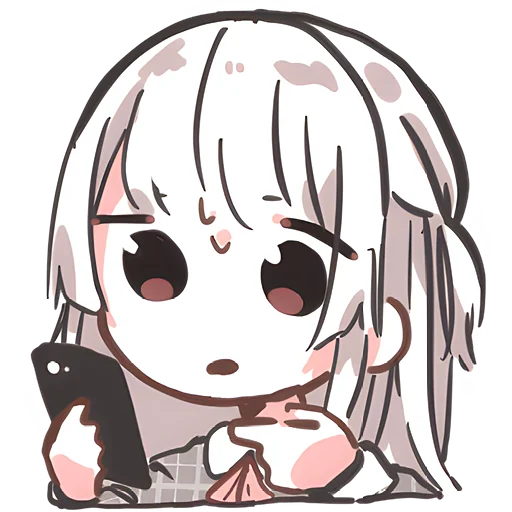 🤨 Стикер «Веслопола тян» для Telegram