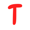 ♥️ Эмодзи «Красные буквы, и разница цвета иконки, таблички» для Telegram