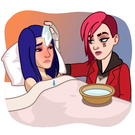 🦠 Эмодзи «Vi & Caitlyn» для Telegram