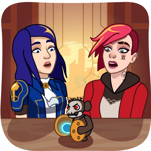 😱 Эмодзи «Vi & Caitlyn» для Telegram