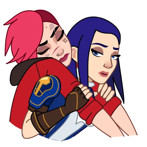 ✊ Эмодзи «Vi & Caitlyn» для Telegram