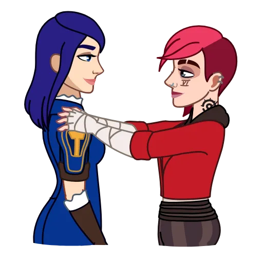🤗 Эмодзи «Vi & Caitlyn» для Telegram