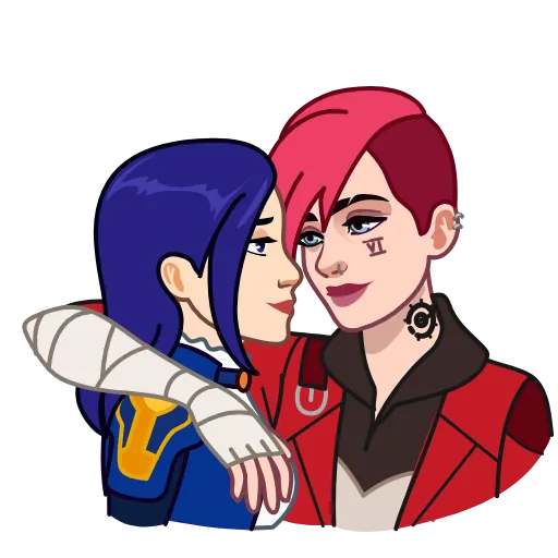 🥰 Эмодзи «Vi & Caitlyn» для Telegram