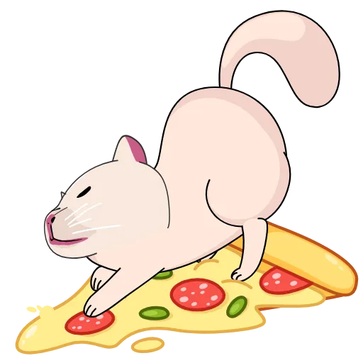 🍕 Стикер «Vibe cat made» для Telegram