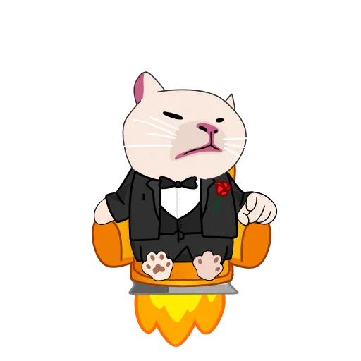 😎 Стикер «Vibe cat made» для Telegram