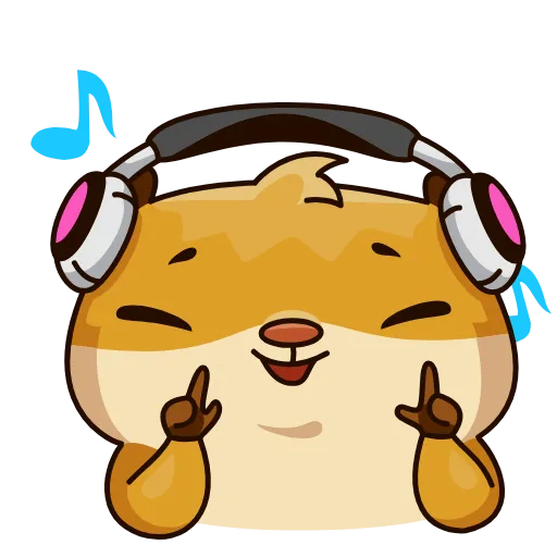 🎶 Стикер «vibin&; to music» для Telegram