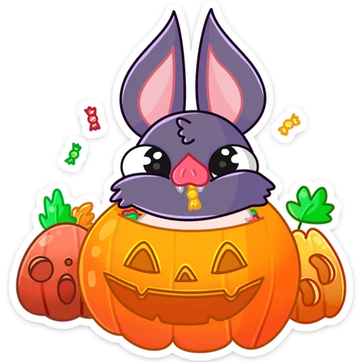 🦇 Стикер «Малютка Вик» для Telegram